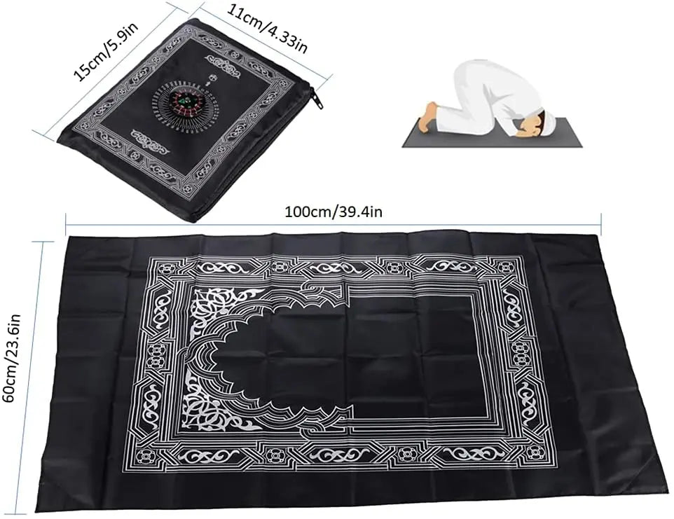 Portable Prayer Pocket Prayer Rug Islamic Gift Muslim Waterproof