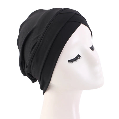 New Women cross muslim hijab inner hat Islamic UnderScarf Arab Wrap