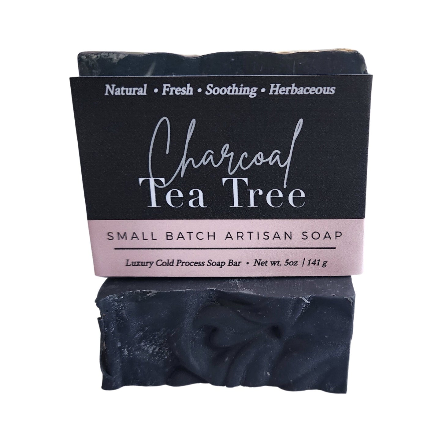 🖤 Charcoal Tea Tree Soap – Detoxifying Handmade Bar