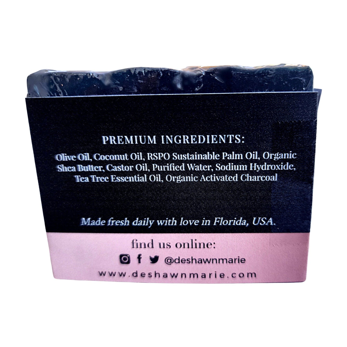 🖤 Charcoal Tea Tree Soap – Detoxifying Handmade Bar