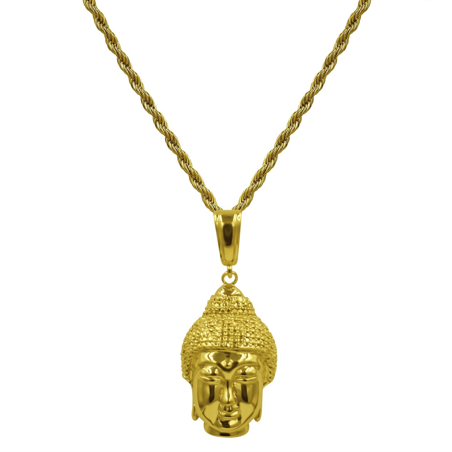 Golden Buddha Pendant Necklace