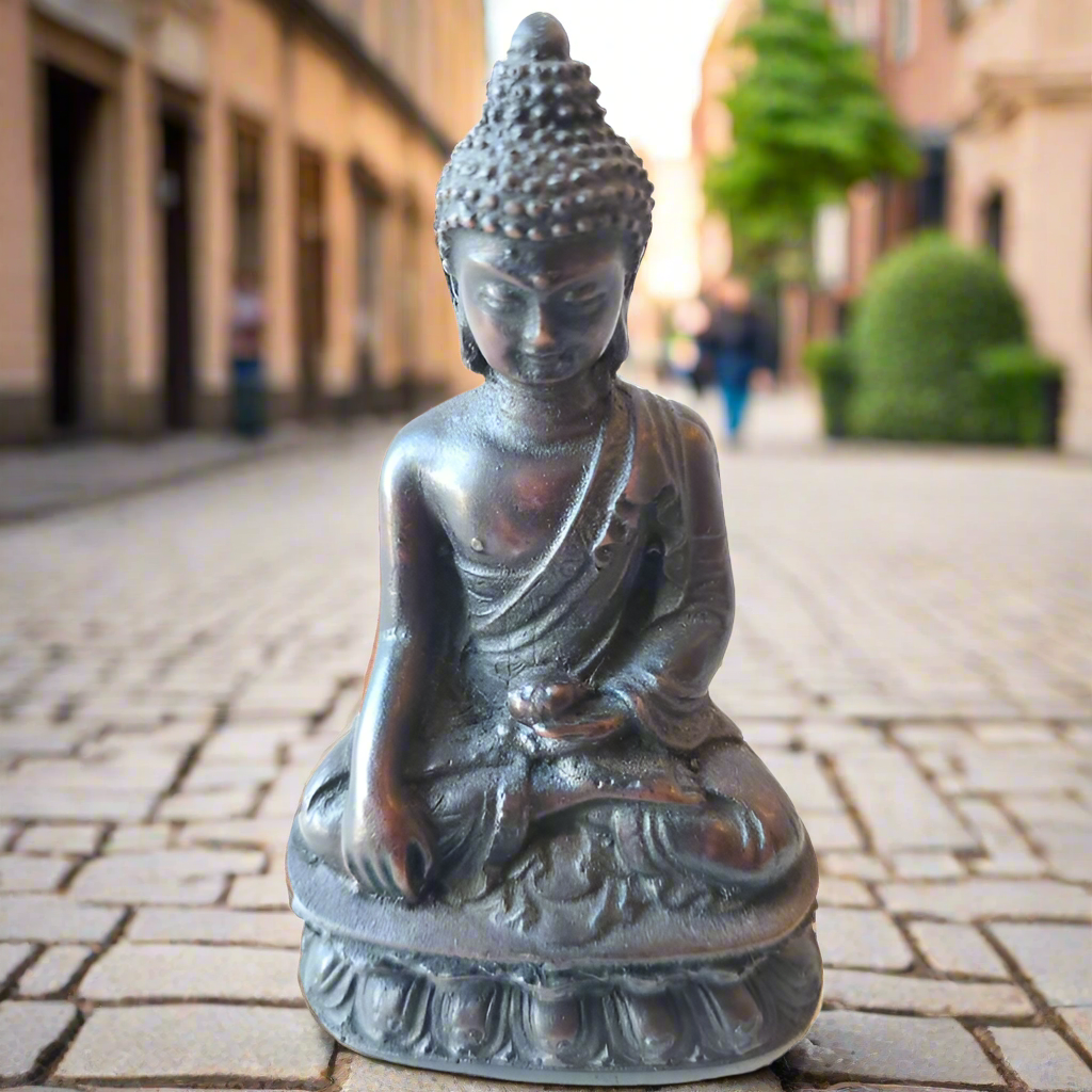 Little Buddha Resin Statue