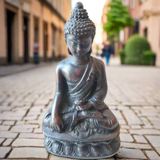 Little Buddha Resin Statue