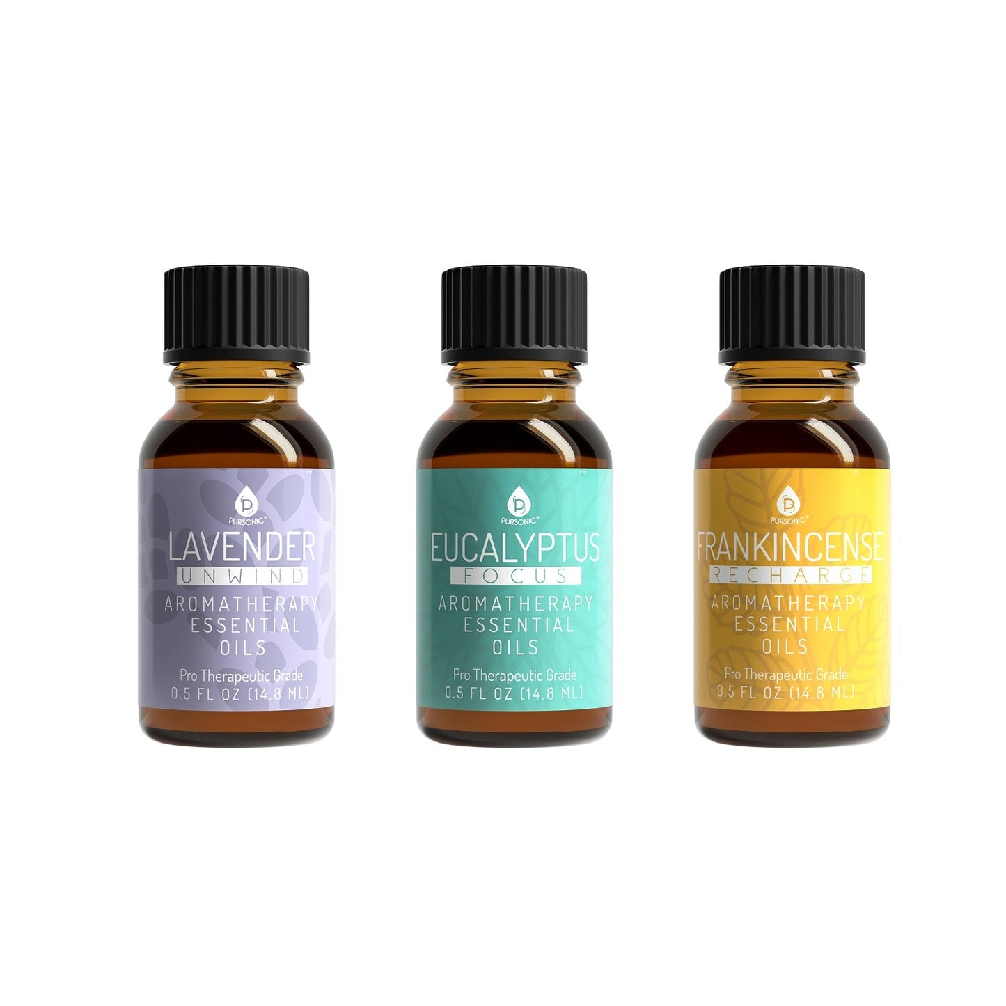 3 Pack Aromatherapy Essential Oils (Lavender, Eucalyptus & Frankincense)