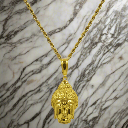 Golden Buddha Pendant Necklace