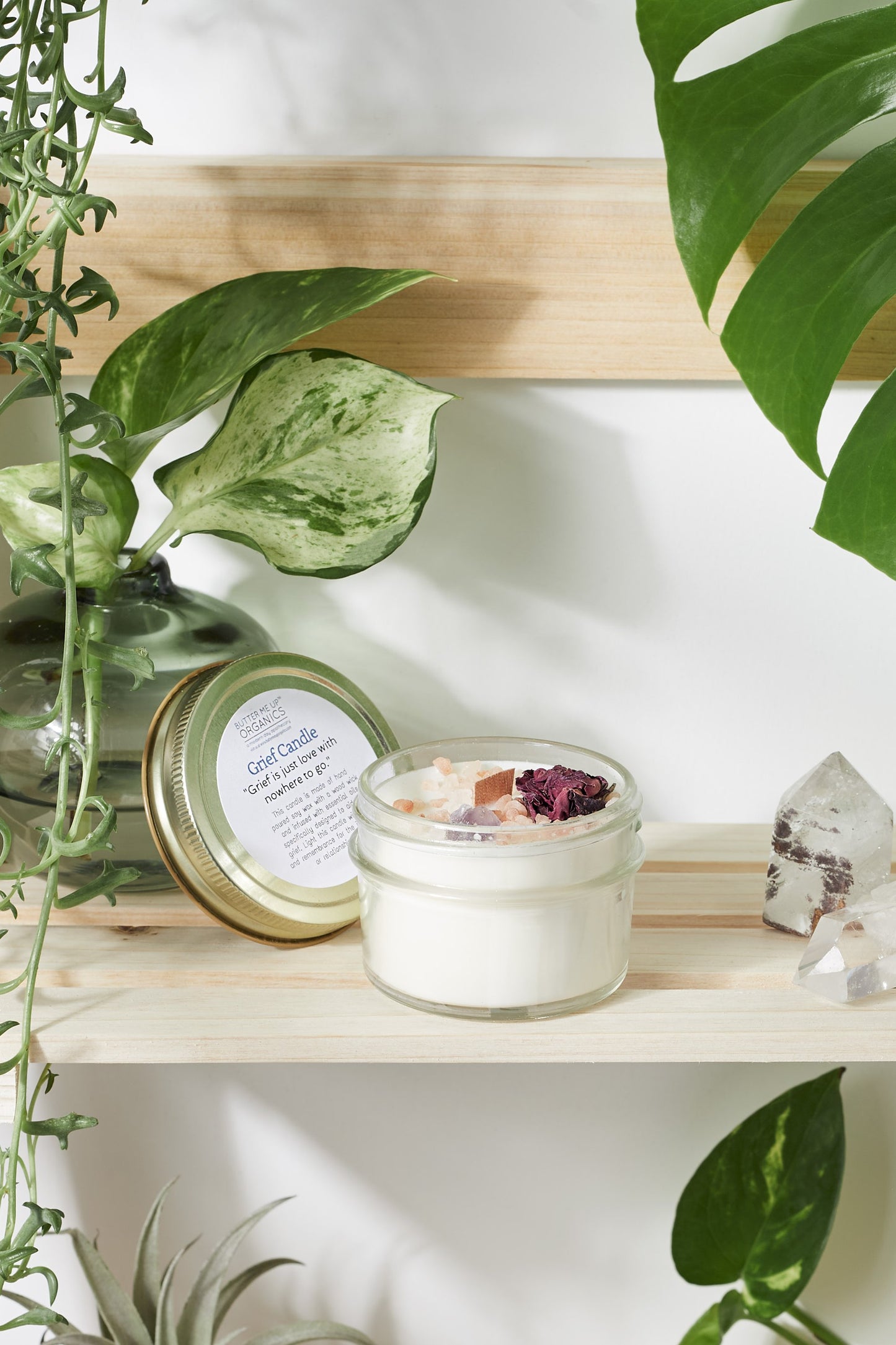 Grief Candle / Intention Candle – Hand-Poured Soy Wax with Essential Oils