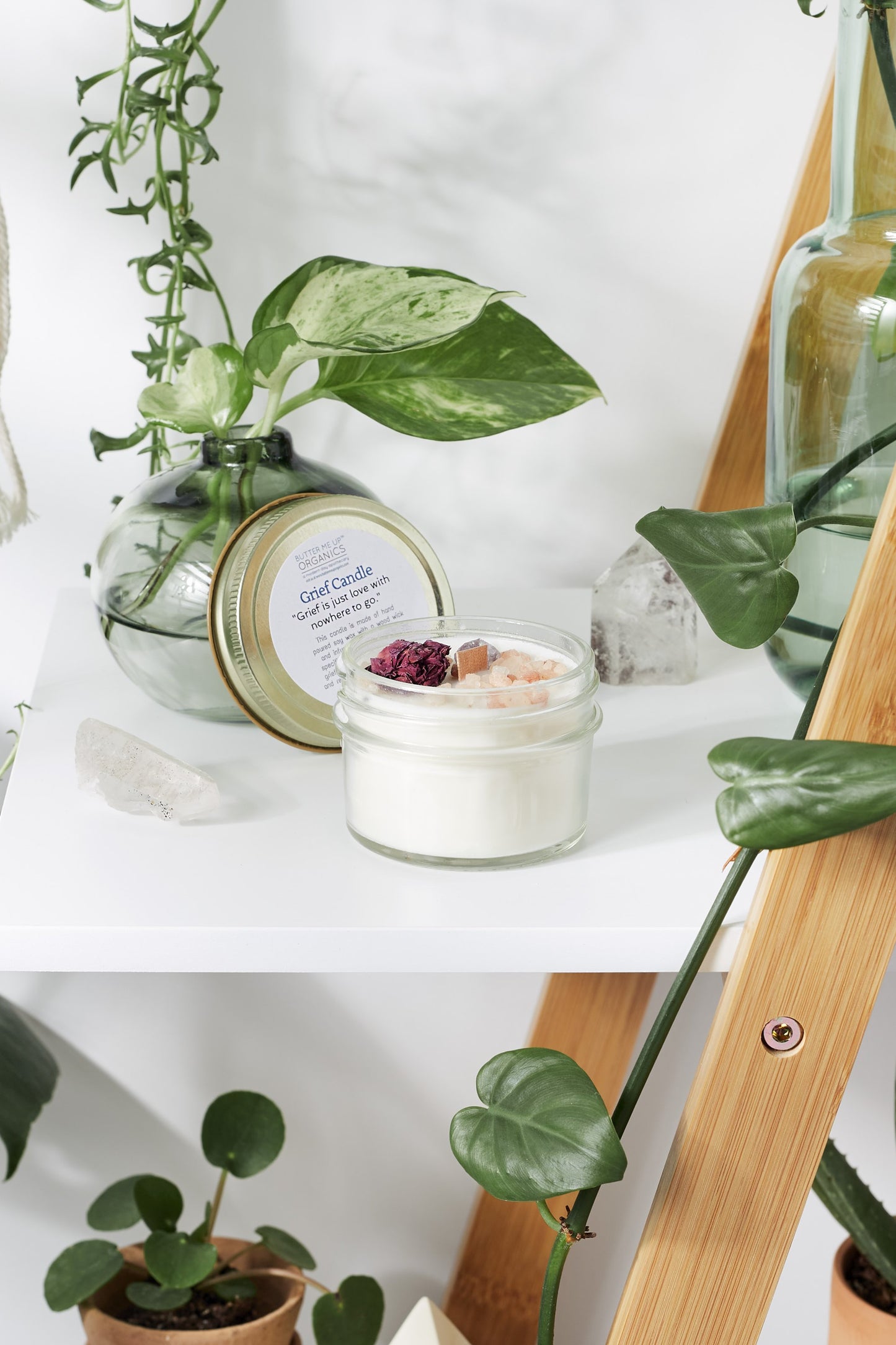 Grief Candle / Intention Candle – Hand-Poured Soy Wax with Essential Oils