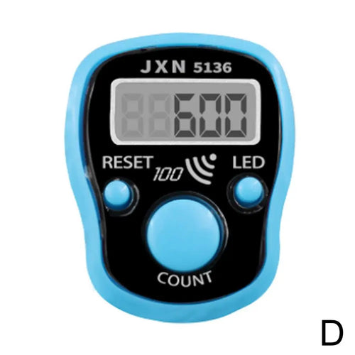 Handheld Electronic Counter Tasbeeh Finger Digital Bead Timer LCD