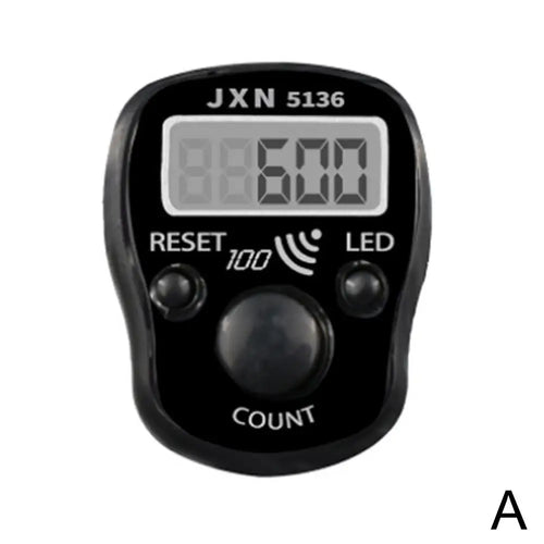 Handheld Electronic Counter Tasbeeh Finger Digital Bead Timer LCD