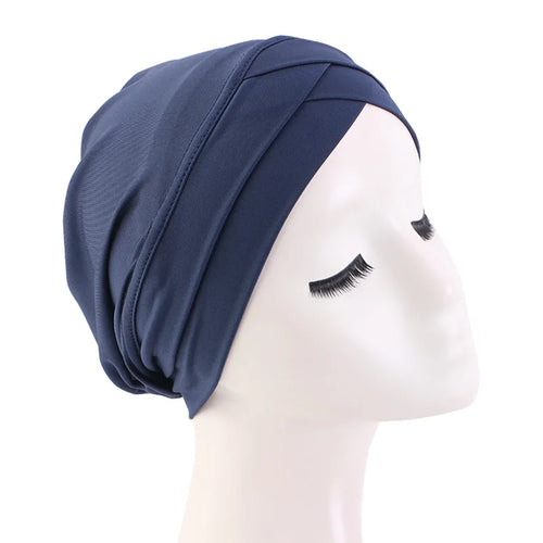 New Women cross muslim hijab inner hat Islamic UnderScarf Arab Wrap