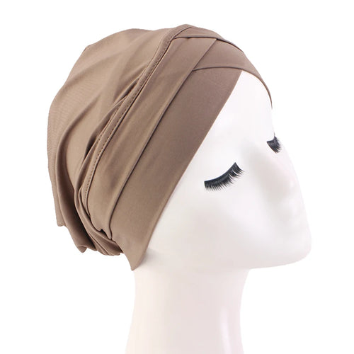 New Women cross muslim hijab inner hat Islamic UnderScarf Arab Wrap