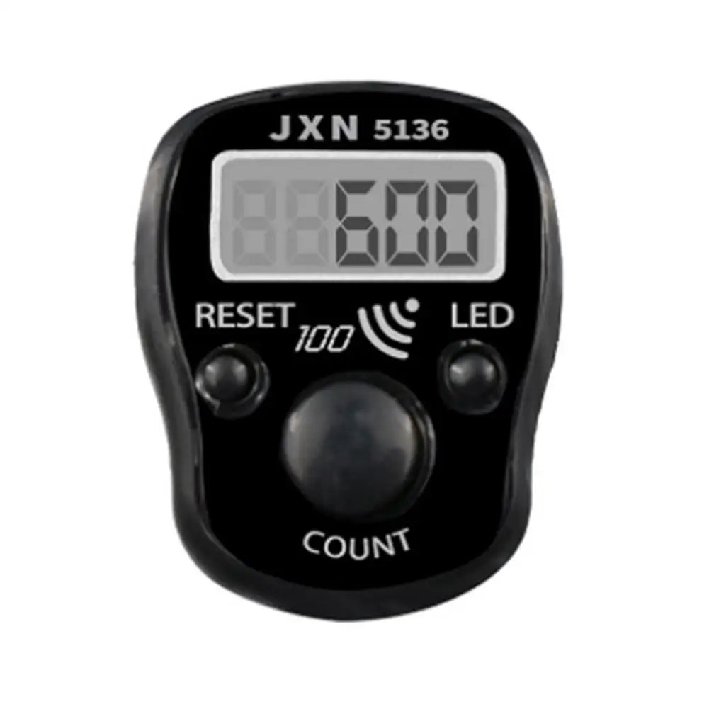 Handheld Electronic Counter Tasbeeh Finger Digital Bead Timer LCD