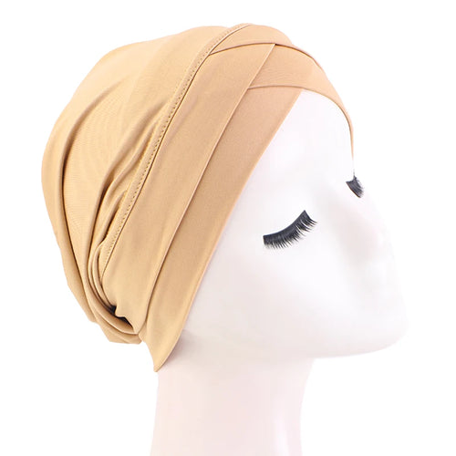 New Women cross muslim hijab inner hat Islamic UnderScarf Arab Wrap