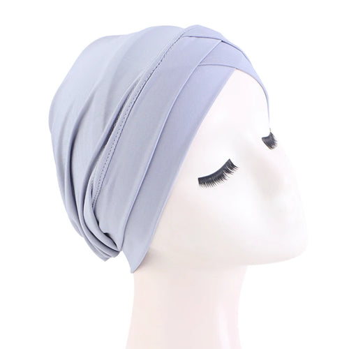 New Women cross muslim hijab inner hat Islamic UnderScarf Arab Wrap