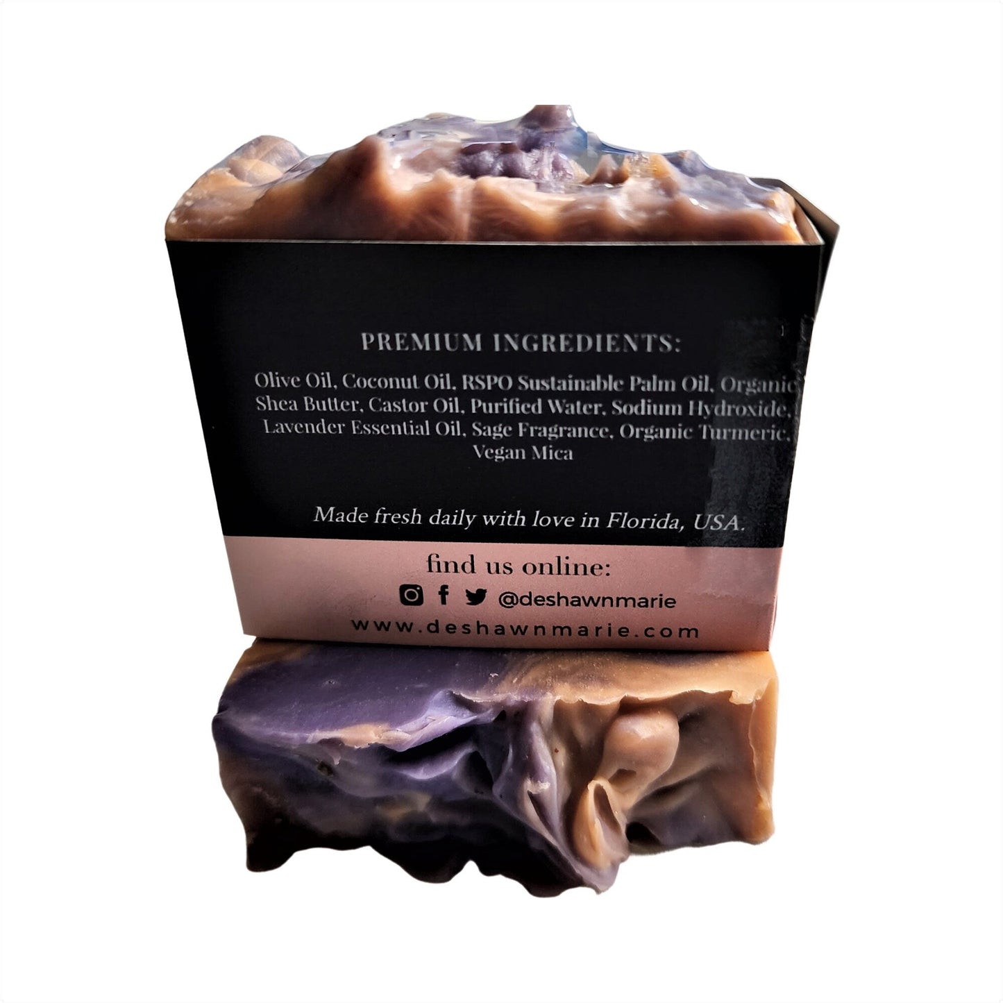 🌿 Lavender Sage Soap – Handmade Vegan Soap