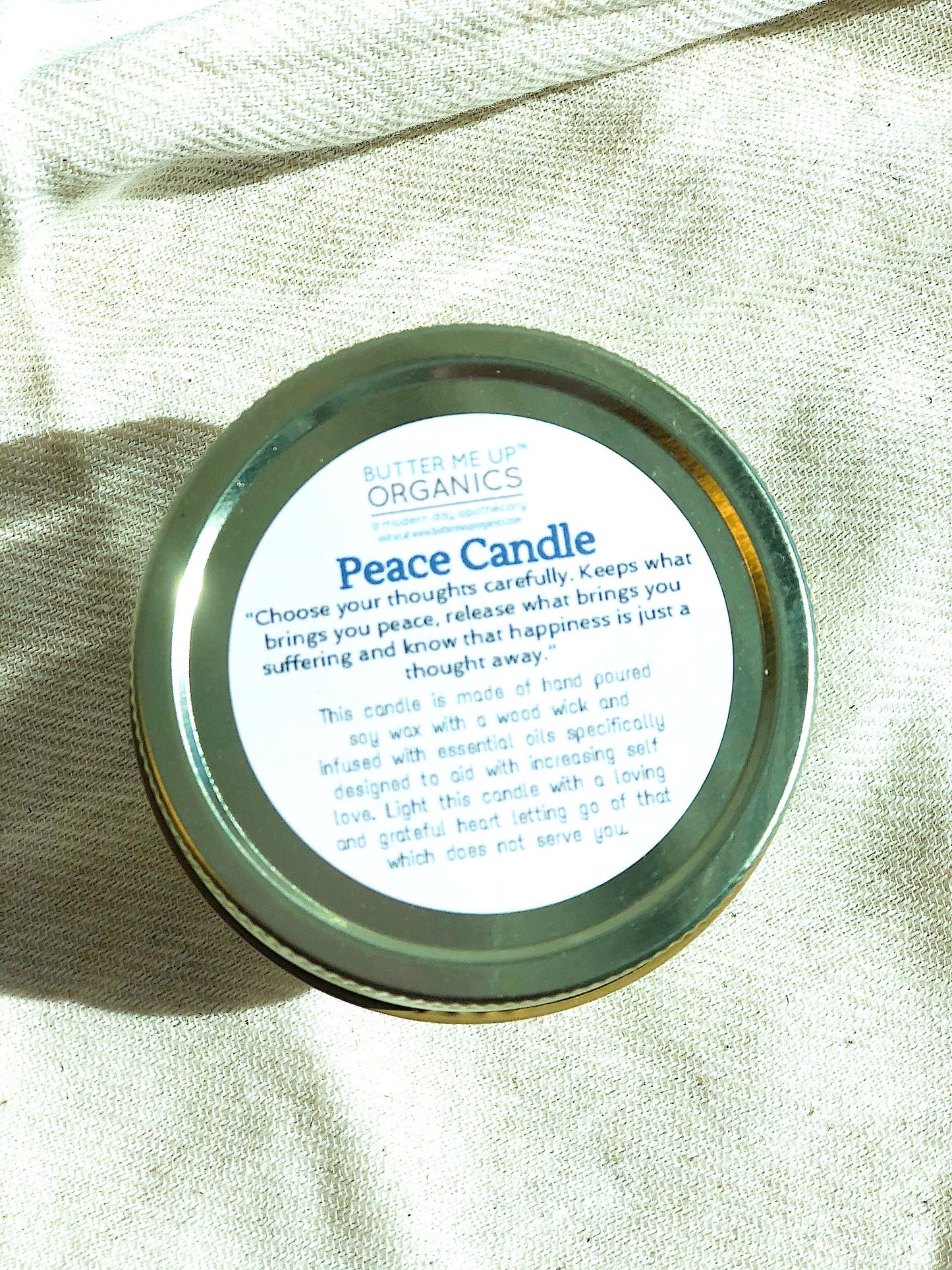 Peace Candle – Serenity & Intention Soy Wax Ritual Candle