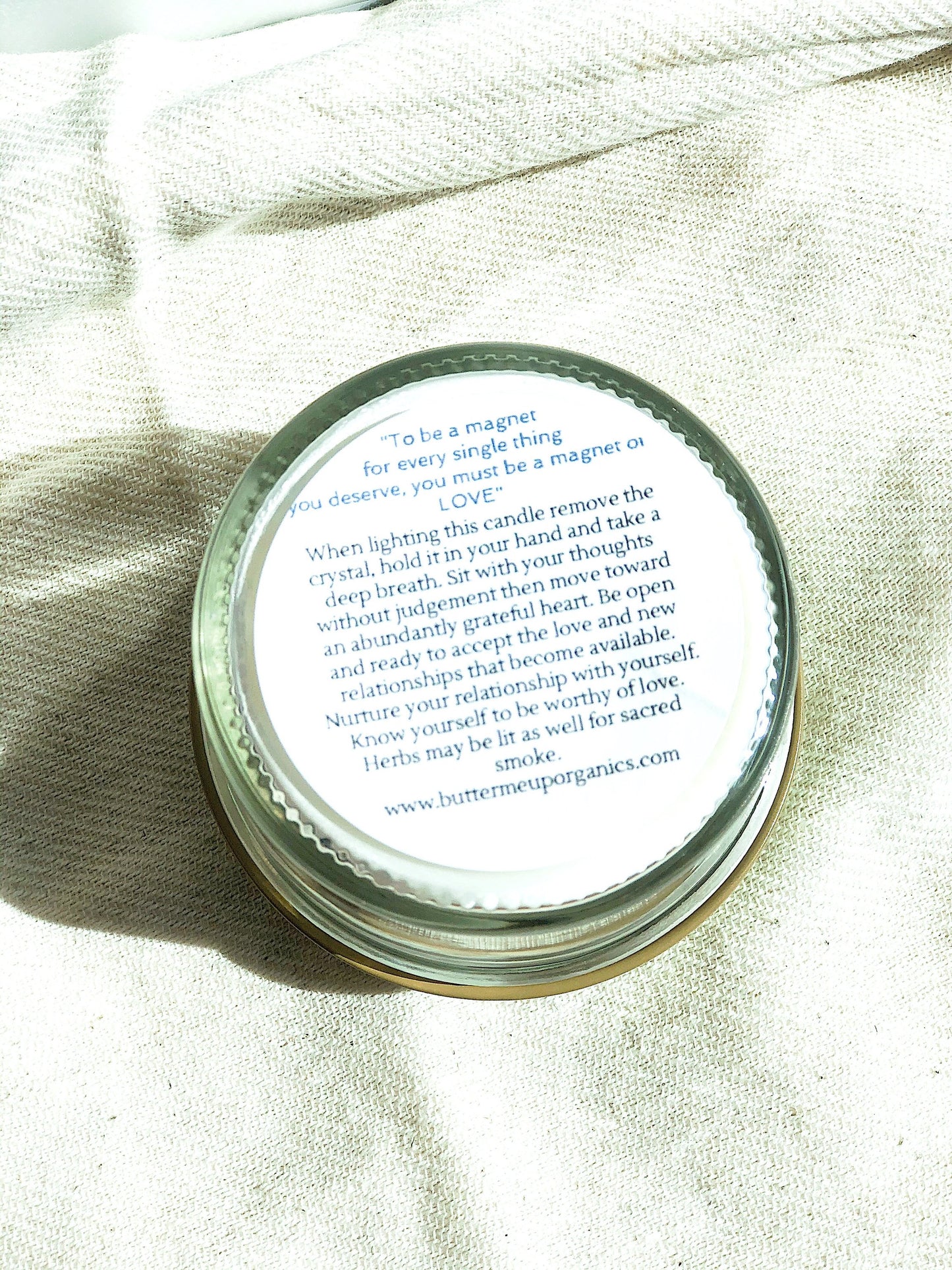 Love + Heart Healing Candle – Intention Soy Wax Ritual Candle