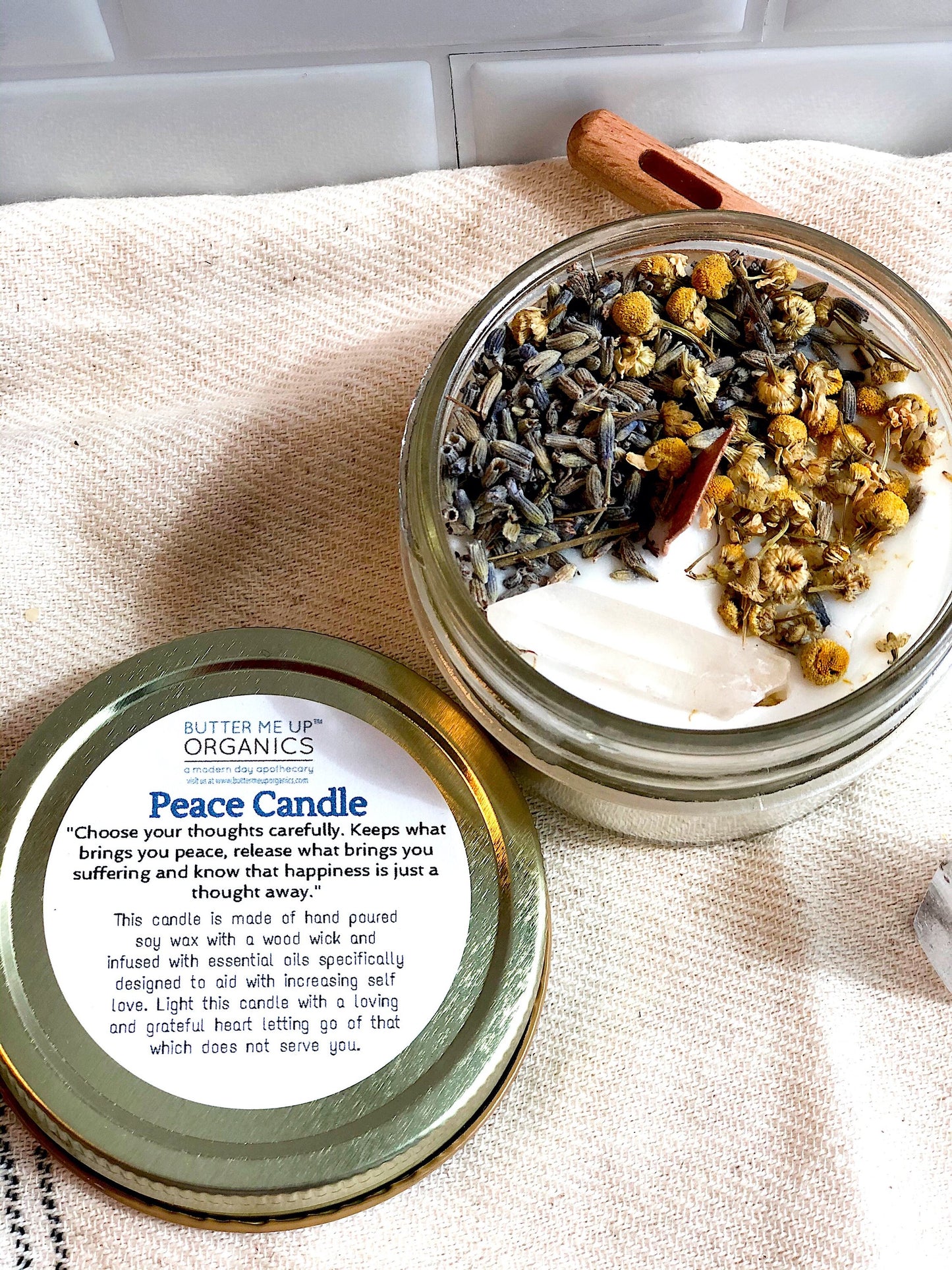 Peace Candle – Serenity & Intention Soy Wax Ritual Candle