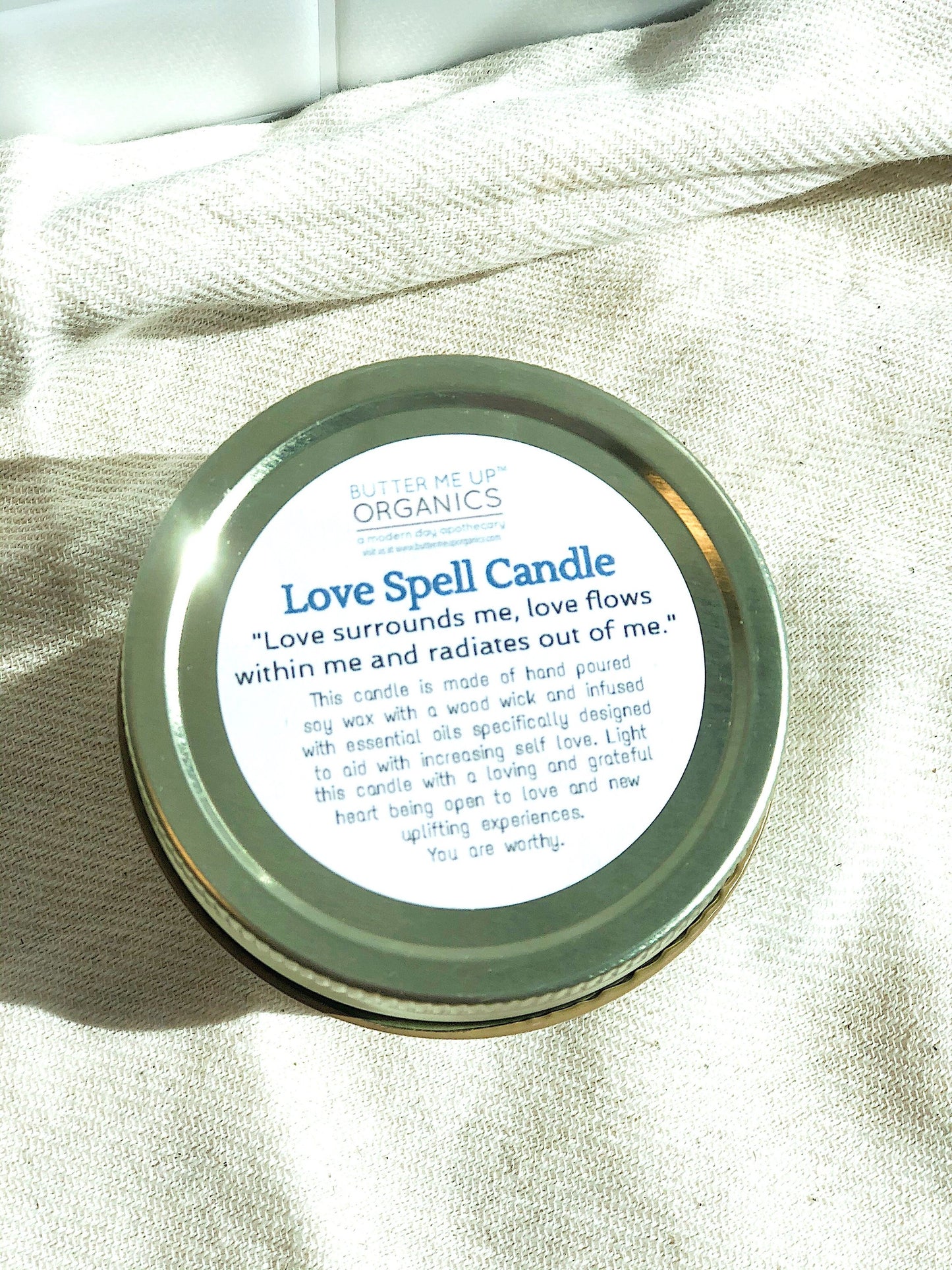 Love + Heart Healing Candle – Intention Soy Wax Ritual Candle