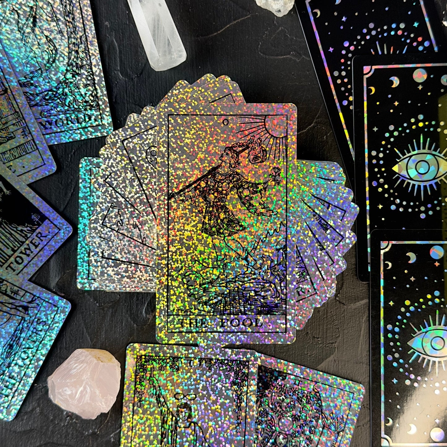 ✨ Rider Waite Holographic Crystal Foil Tarot Deck ✨