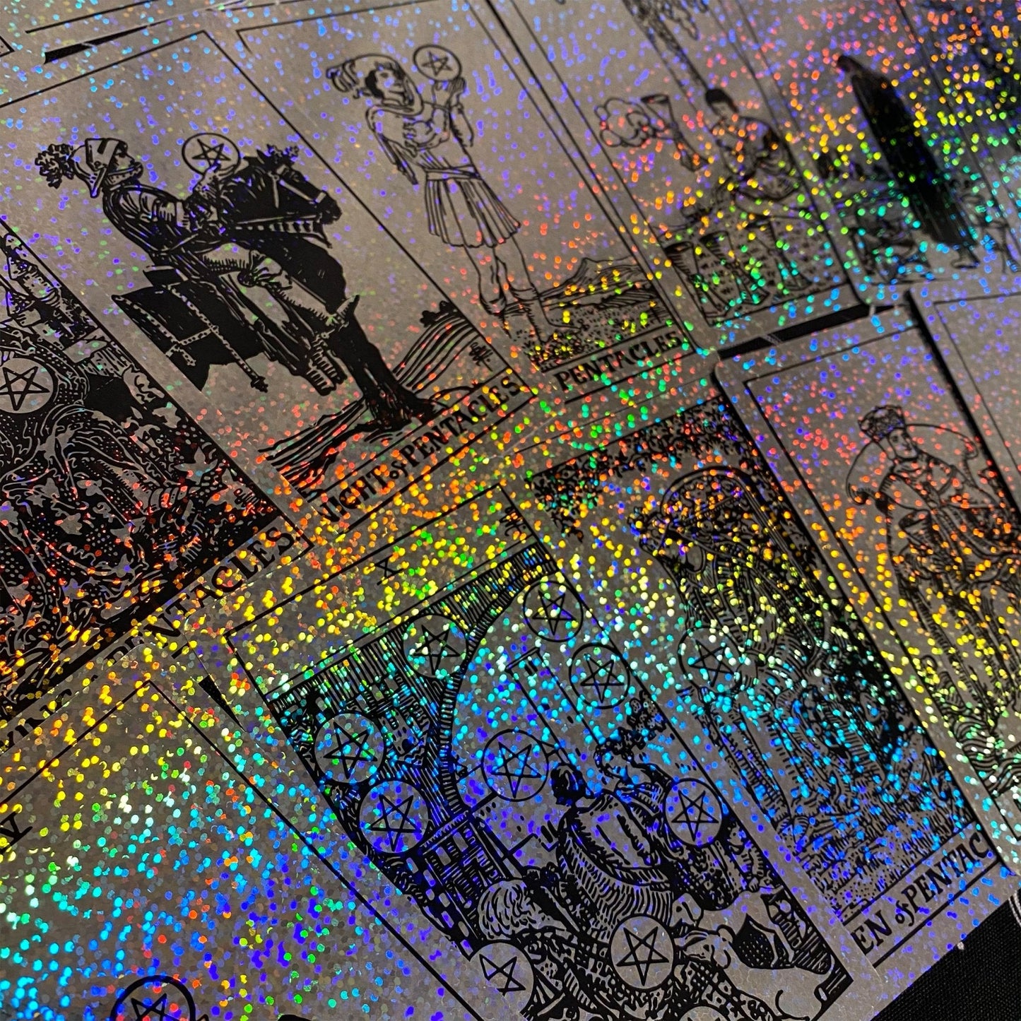 ✨ Rider Waite Holographic Crystal Foil Tarot Deck ✨