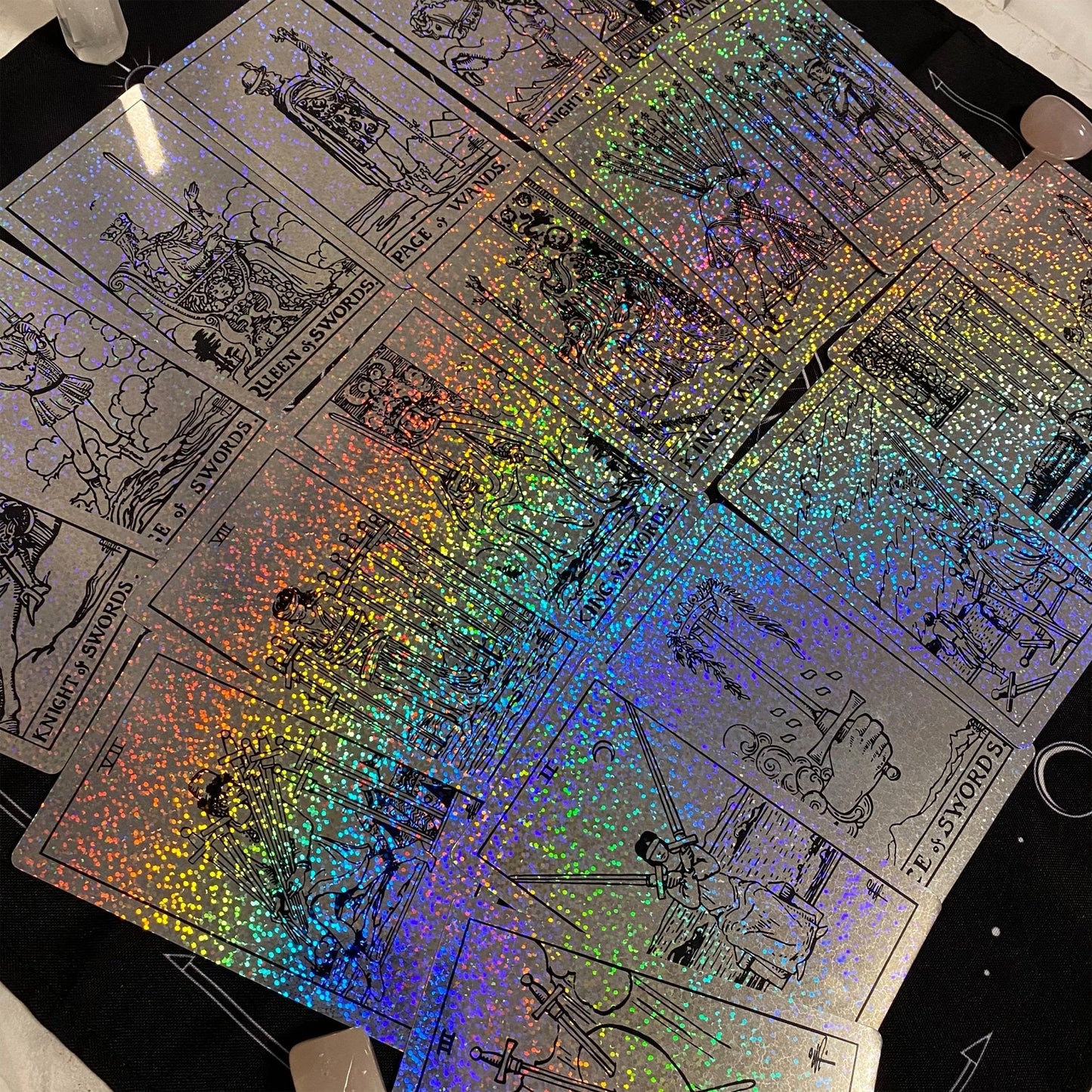 ✨ Rider Waite Holographic Crystal Foil Tarot Deck ✨