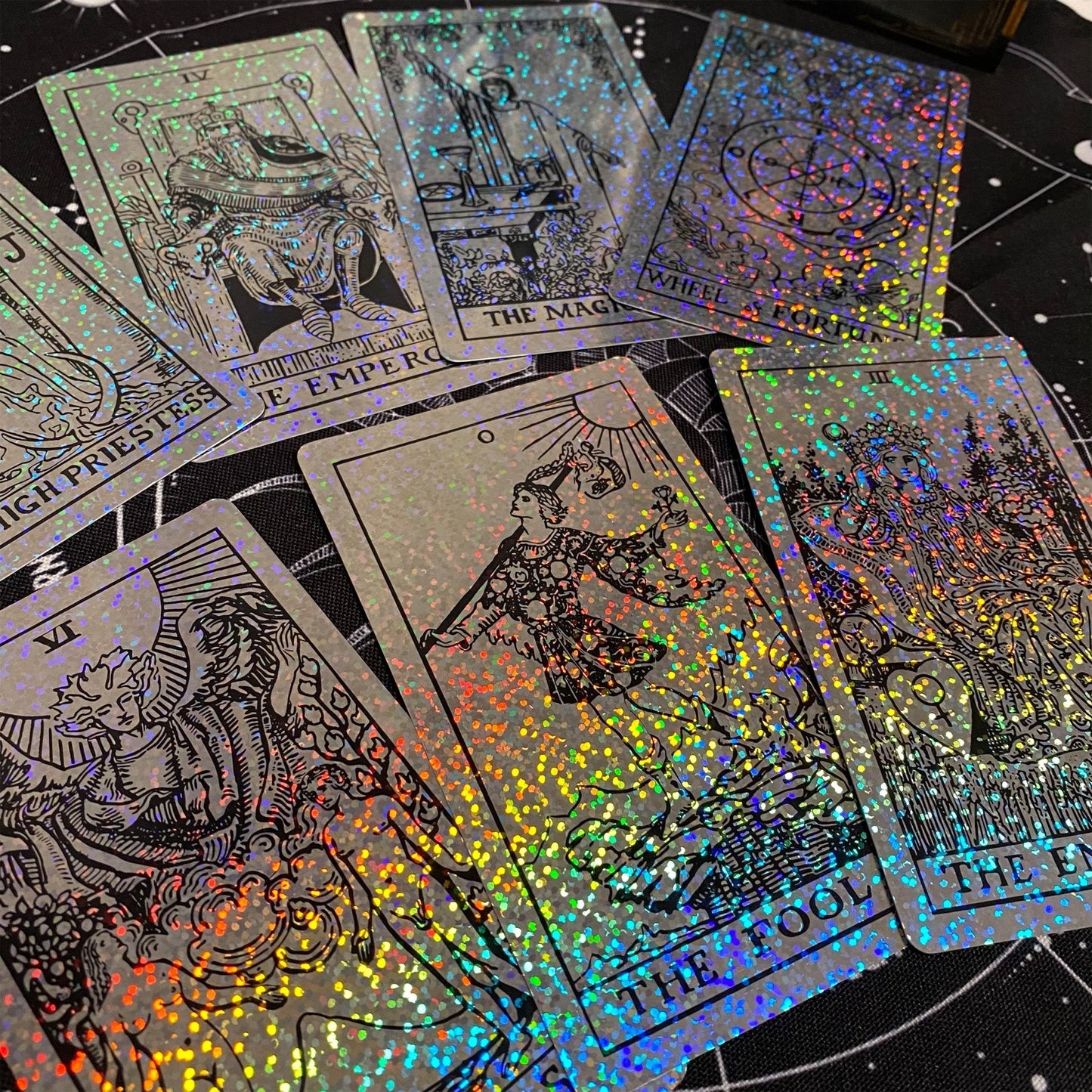 ✨ Rider Waite Holographic Crystal Foil Tarot Deck ✨